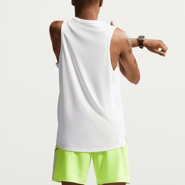 Nike Dri-FIT Miler Canotta - White/Reflective Silver