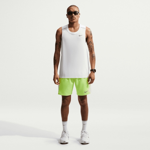 Nike Dri-FIT Miler Canotta - White/Reflective Silver