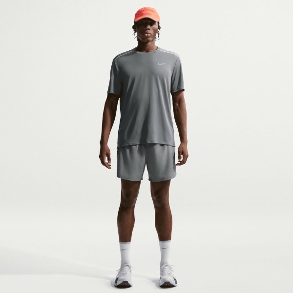Nike Dri-FIT UV Miler Maglietta - Smoke Grey/Reflective Silver
