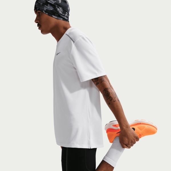 Nike Dri-FIT UV Miler Maglietta - White/Reflective Silver