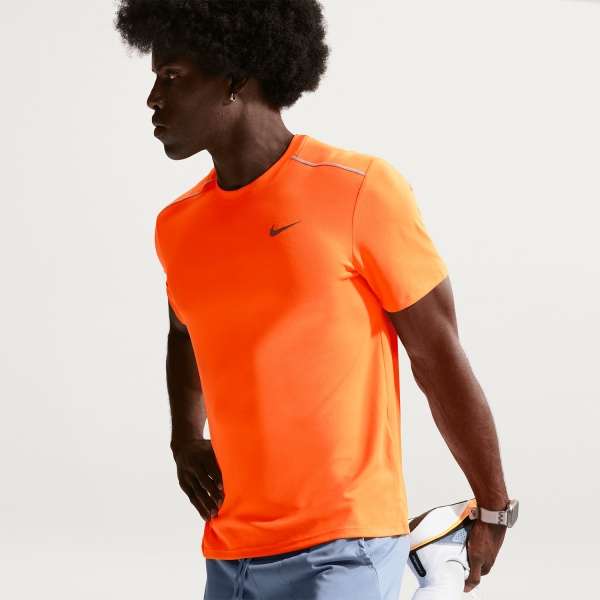 Nike Dri-FIT UV Miler Maglietta - Total Orange/Reflective Silver