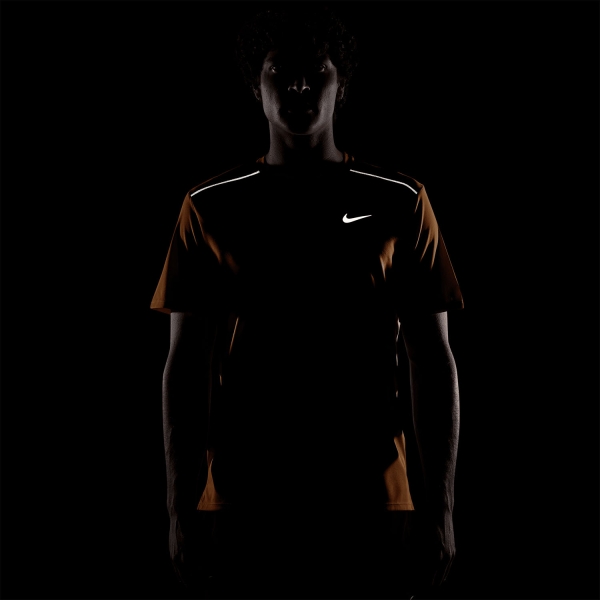Nike Dri-FIT UV Miler Maglietta - Total Orange/Reflective Silver