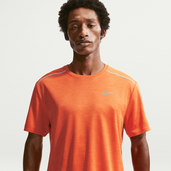 Nike Dri-FIT UV Miler Maglietta - Safety Orange/Reflective Silver