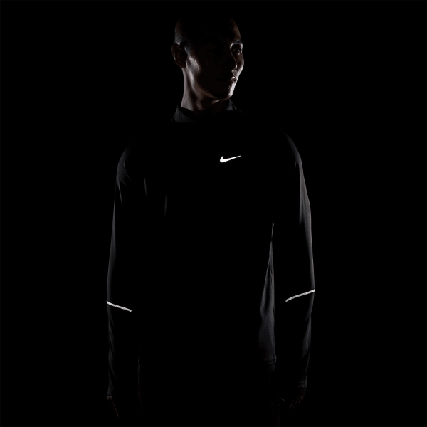 Nike Dri-FIT UV Miler Maglia - Black/Reflective Silver