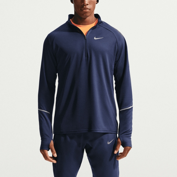 Nike Dri-FIT UV Miler Maglia - Midnight Navy/Reflective Silver