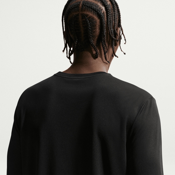 Nike Dri-FIT UV Miler Maglia - Black/Reflective Silver