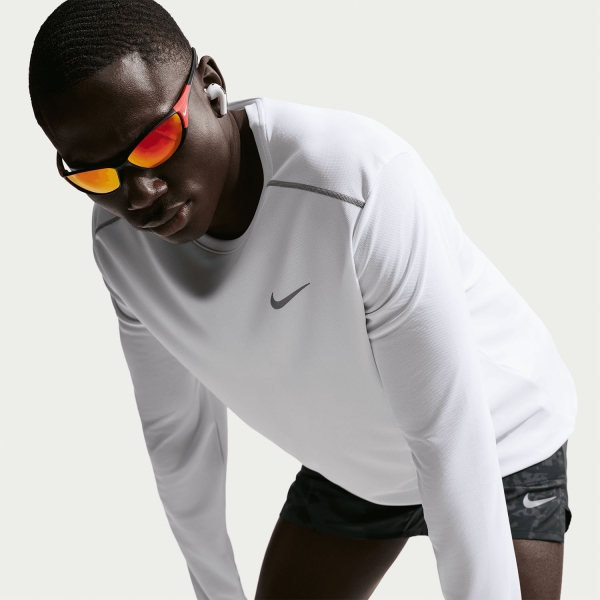 Nike Dri-FIT UV Miler Maglia - White/Reflective Silver