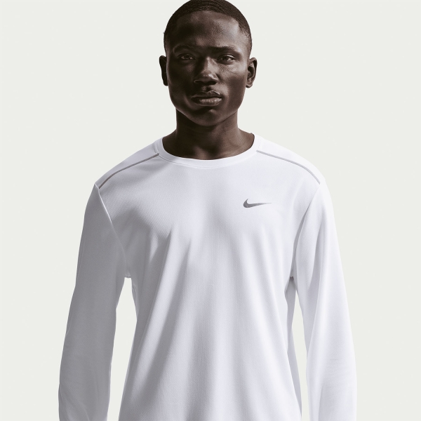 Nike Dri-FIT UV Miler Maglia - White/Reflective Silver