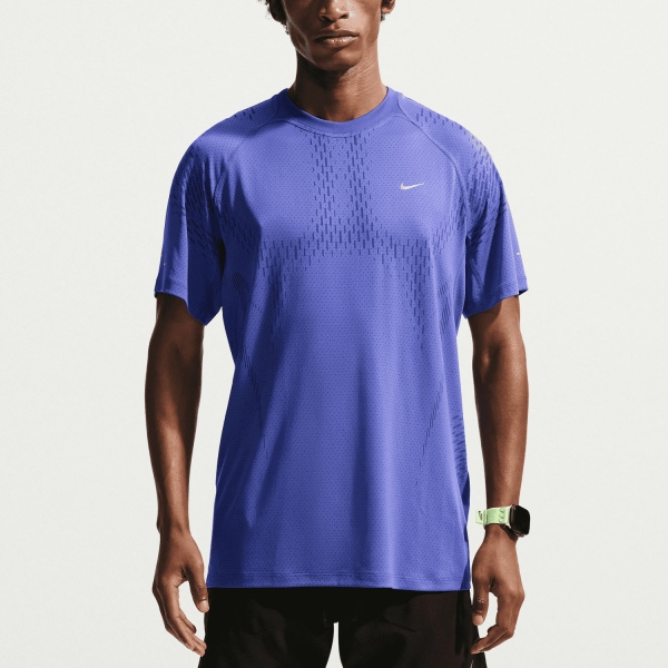 Maglietta Running Uomo Nike Stride DriFIT ADV Maglietta  Lapis/Deep Royal Blue/Reflective Silver IF2088494