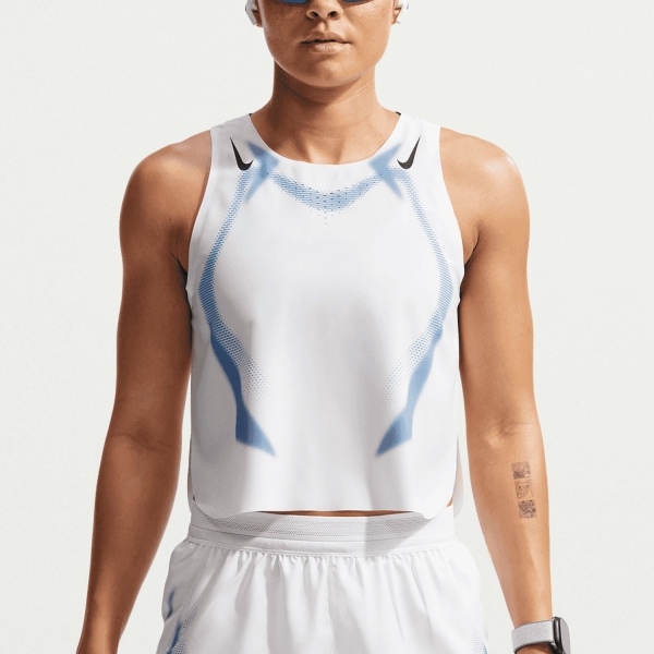 Top Running Mujer Nike AeroSwift DriFIT ADV Pro Top  White/Black IF3649100