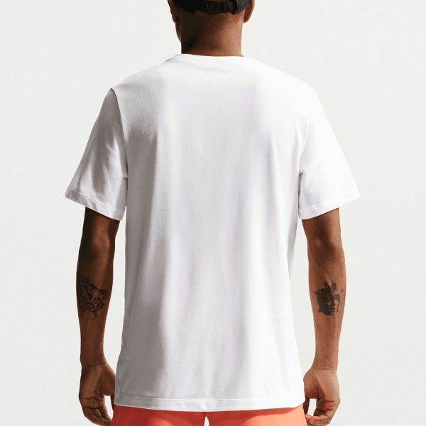 Nike Dri-FIT Swoosh Maglietta - White/Barely Volt