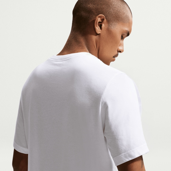 Nike Dri-FIT Swoosh Maglietta - White/Barely Volt