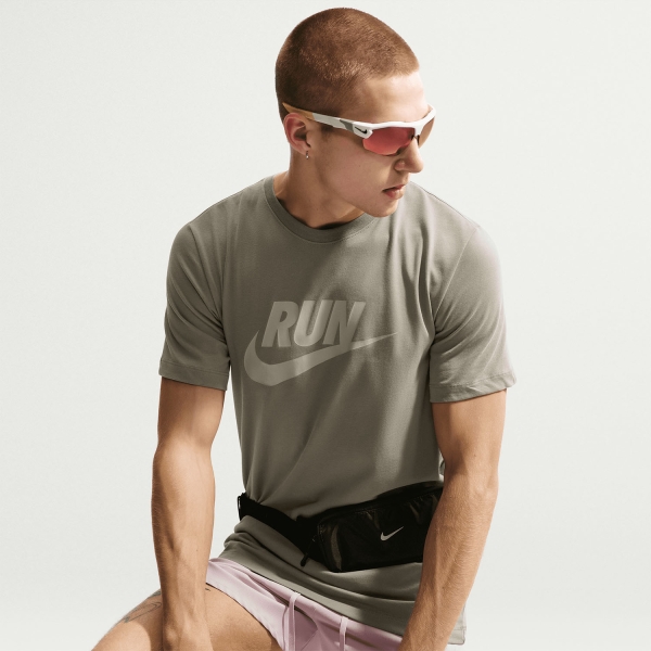 Nike Dri-FIT Swoosh Maglietta - Silver Sage/Spruce Fog