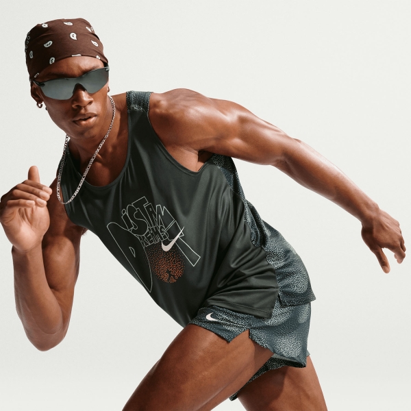 Nike Stride Canotta - Black Spruce