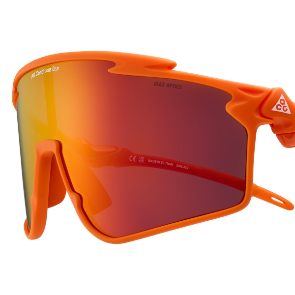 Nike ACG Vista Vert Gafas de Sol - Matte Safety Orange/Orange Mirror
