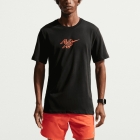 Nike Dri-FIT AeroSwift Maglietta - Black/Bright Crimson