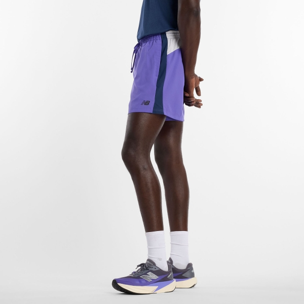 New Balance Fast Days 5in Pantaloncini - Electric Purple
