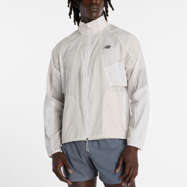 Men's Running Jacket New Balance RC Jacket  Grey Matter MJ61U1I9GYM