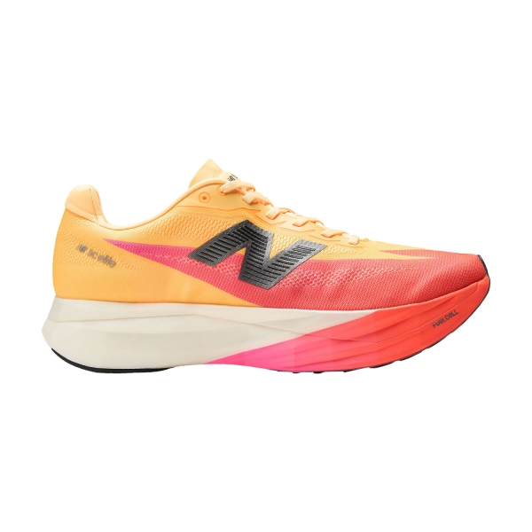 Men's Performance Running Shoes New Balance FuelCell SuperComp Elite v5  Tangerine Heat/White Peach/Pink Heat MRCEL3UD