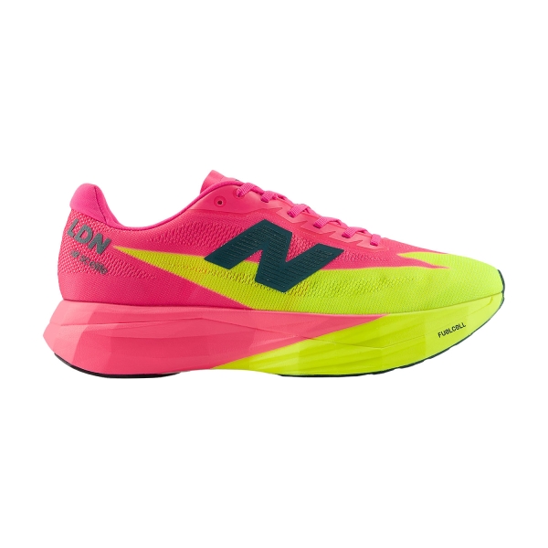 Men's Performance Running Shoes New Balance FuelCell SuperComp Elite v5 London  Alkaline Green/Pink Heat MRCEL55L