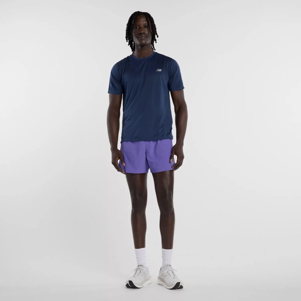 New Balance Run Specialist 5in Pantaloncini - Electric Purple