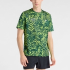 New Balance London Edition Athletics Printed T-Shirt - Alkaline Green