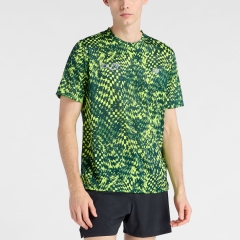 New Balance London Edition Athletics Printed T-Shirt - Alkaline Green