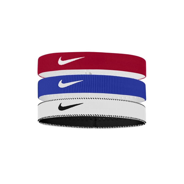Bandas y Muñequeras Nike Flex Wide x 3 Mini Bandas  University Red/Game Royal/White N.101.1932.648.OS