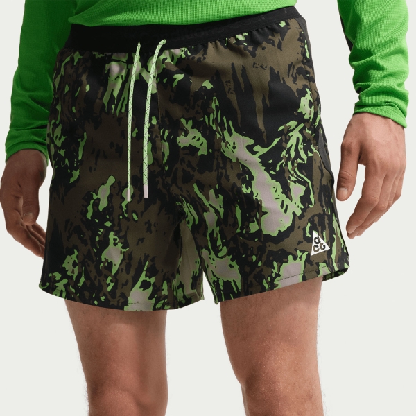 Men's Trail Running Shorts Nike ACG DriFIT AOP 6in Shorts  College Grey/Black/Summit White IF2165009