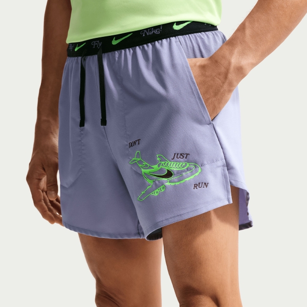 Pantalone cortos Running Hombre Nike Stride DriFIT Fly 5in Shorts  Iron Purple/Black IF2042506