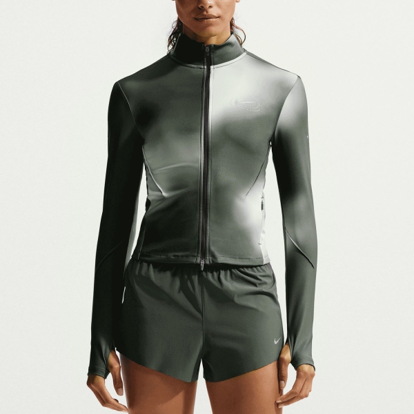 Women's Running Shirt Nike Swift DriFIT Shirt  Dark Smoke Grey/Light Smoke Grey IQ3753070