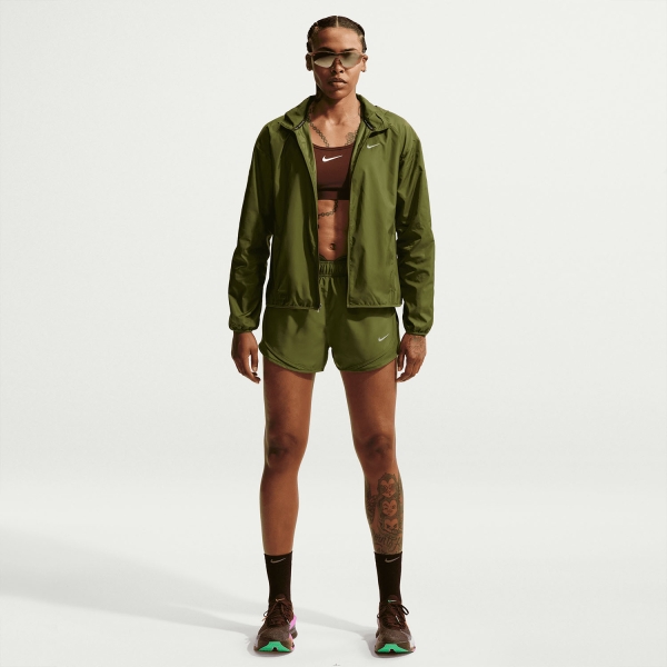 Nike Tempo Repel Jacket - Olive Flak/Reflective Silver