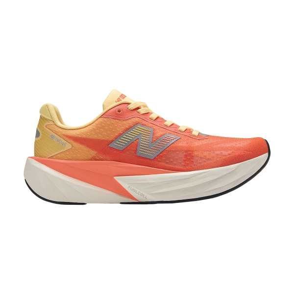 Scarpe Running Performance Donna New Balance FuelCell Rebel v5  Tangerine Heat/Silver Metallic WFCX92I