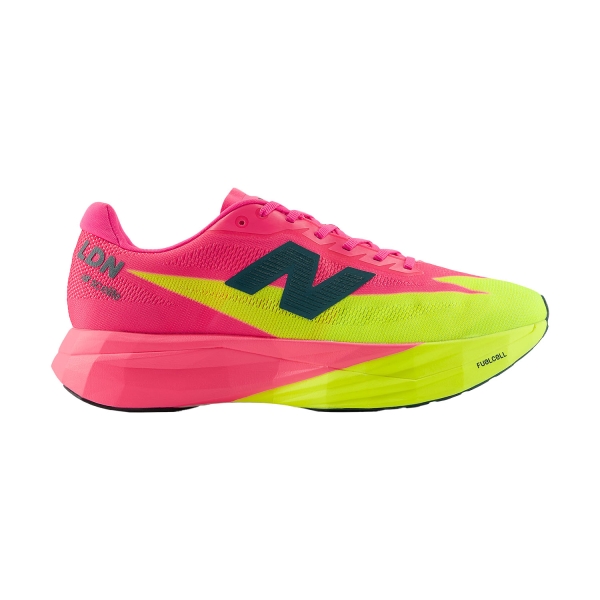 Scarpe Running Performance Donna New Balance FuelCell SuperComp Elite v5 London  Pink Heat/Alkaline Green WRCEL4YX