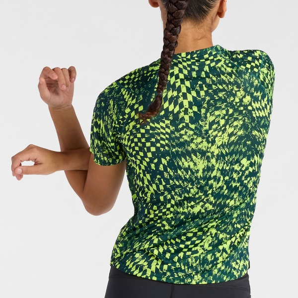 New Balance London Edition Athletics Printed Camiseta - Alkaline Green
