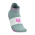 Compressport Pro Racing V4.0 Logo Calze - Ether/Neon Pink