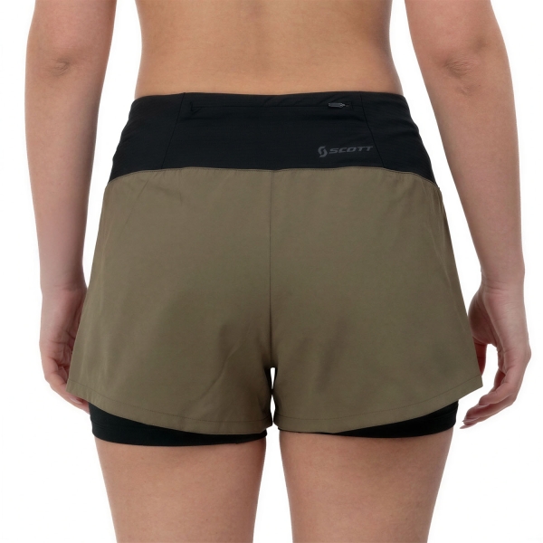 SCOTT Hybrid Endurance 3.5in Shorts - Wood Grey/Black