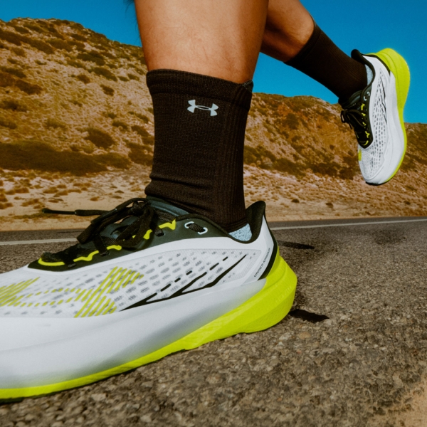 Under Armour Velociti Distance - White/High Vis Yellow