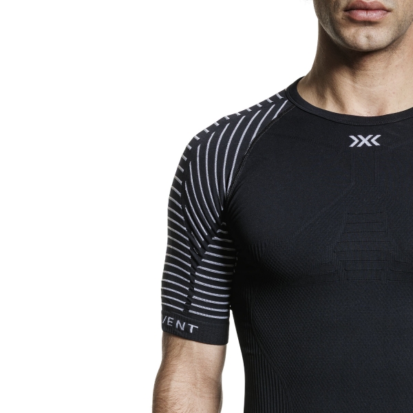 X-Bionic Invent 4.0 LT Maglietta - Opal Black/Arctic White