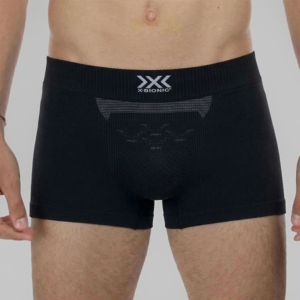 Men's Briefs and Boxers Underwear XBionic Energizer 4.0 LT Boxer  Opal Black/Arctic White NGY000S19MB002