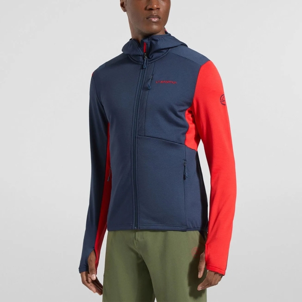 Chaquetas y Suéteres Outdoor Hombre La Sportiva Chill Thermal Sudadera  Night Sky/Mountain Red ZAHF017B46R24