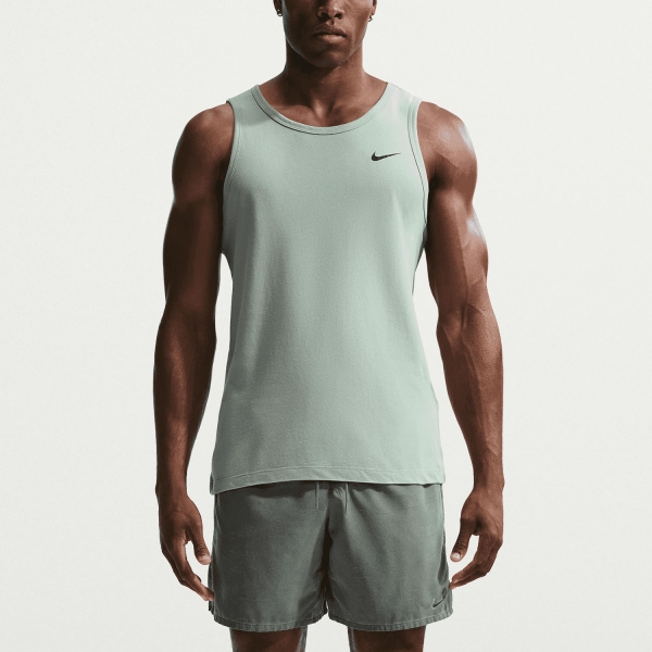 Canotta Training Uomo Nike Solid DriFIT Canotta  Steam/Black AR6069006