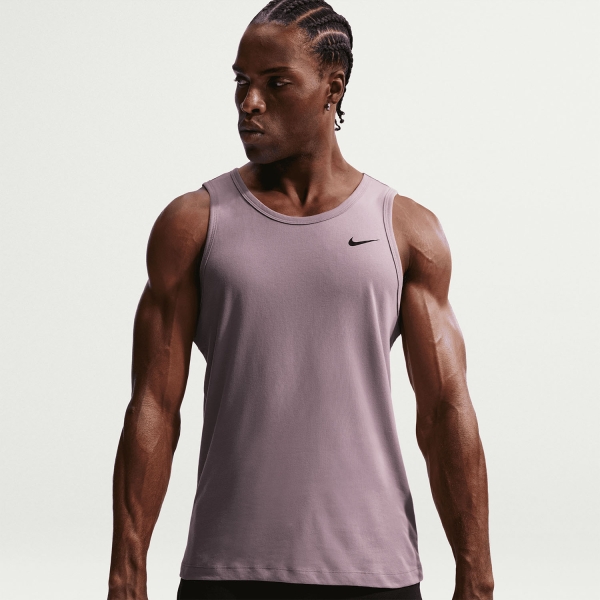 Nike Solid Dri-FIT Canotta - Light Violet Ore/Black