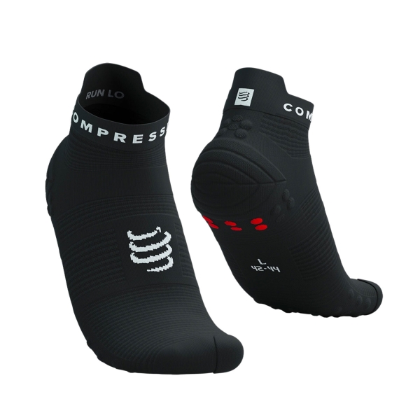 Calze Compressport Pro Racing V4.0 Logo Calze  Black/White XU00047B9027