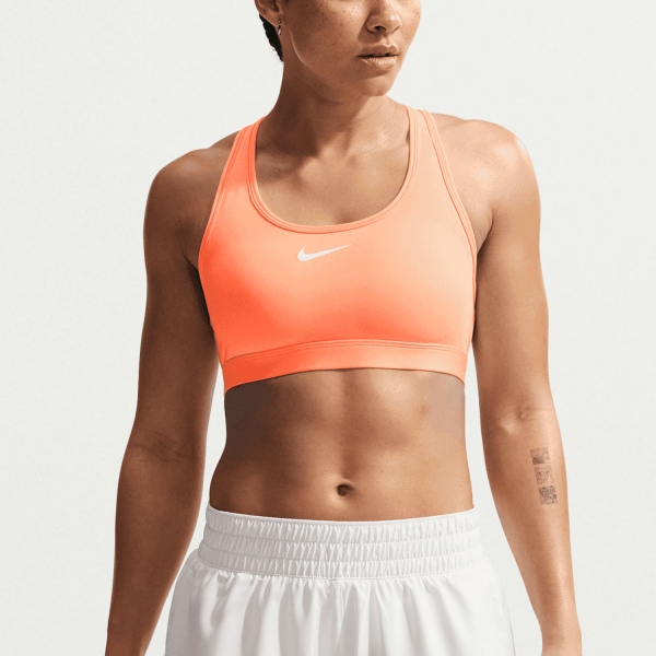  Nike Swoosh Reggiseno Sportivo  Orange Pulse/White DX6821852