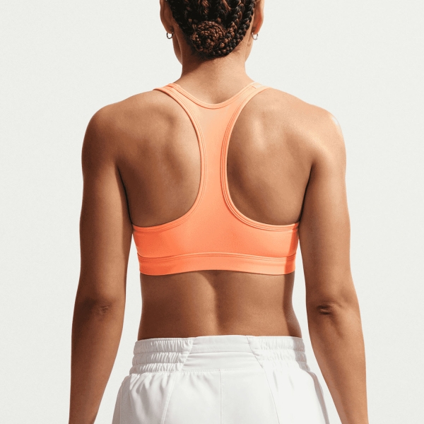 Nike Swoosh Reggiseno Sportivo - Orange Pulse/White