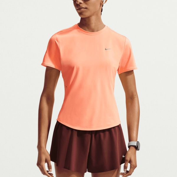 Camiseta Running Mujer Nike Swift Camiseta  Orange Pulse/Reflective Silver HM9698852