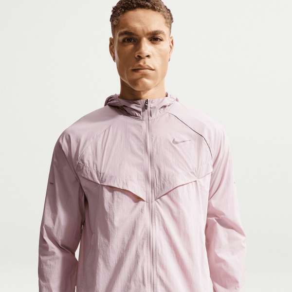 Nike Dri-FIT UV Stride Chaqueta - Particle Rose/Silt Red/Reflective Silver