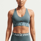 Nike Pro Sculpt Sujetador Deportivo - Mineral Slate/Denim Turquoise/White