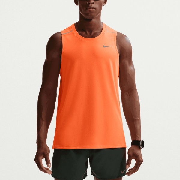Nike Dri-FIT Miler Canotta - Total Orange/Reflective Silver